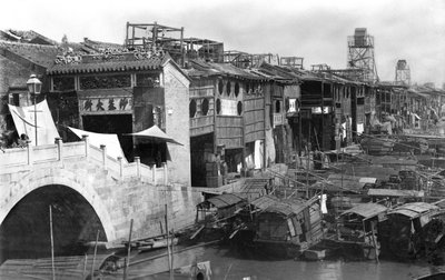 View of Canton, China, c.1900 by French Photographer